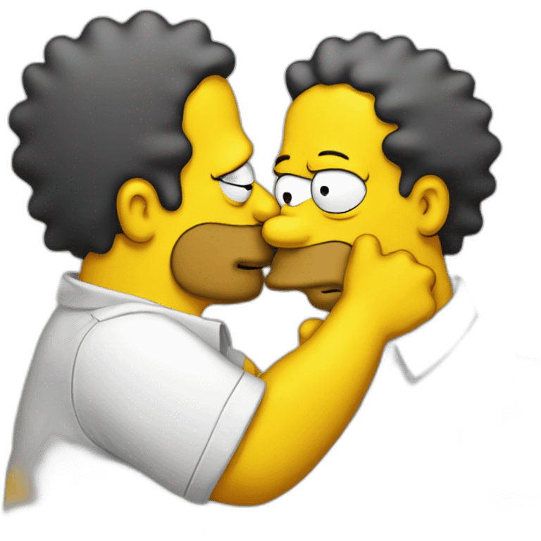 Simpson kiss emoji