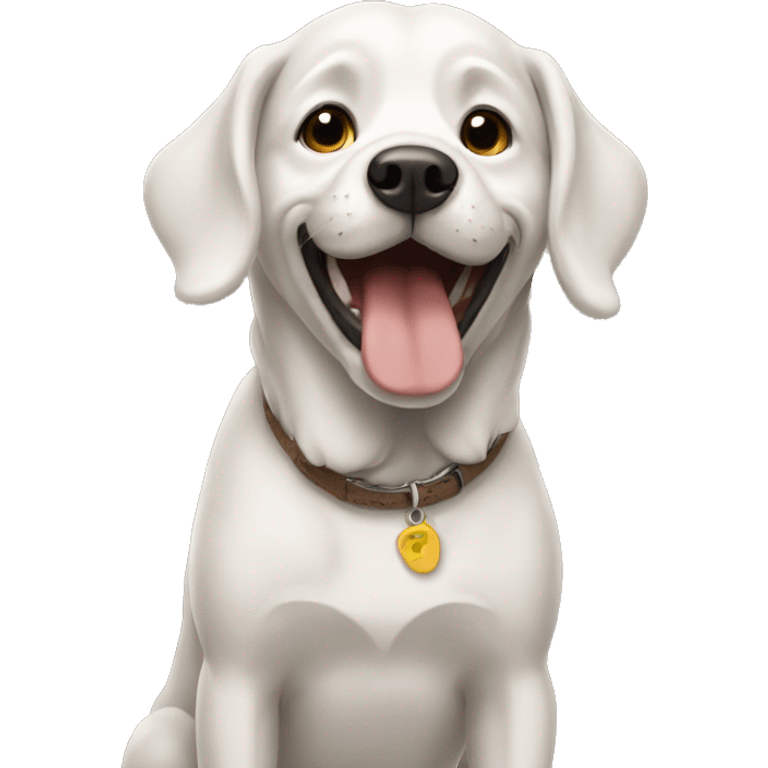 dog saying thank you emoji