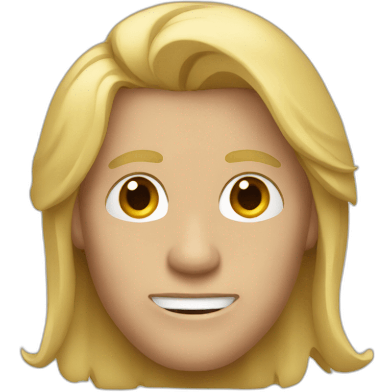 Men with long blond hair emoji