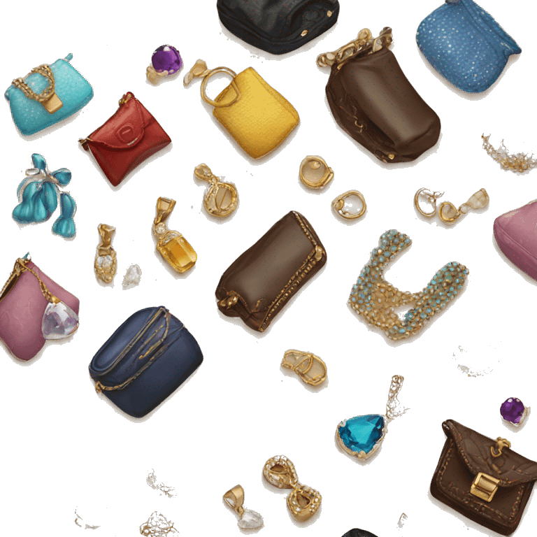 i want a lot of peolple using jewelry and bags emoji