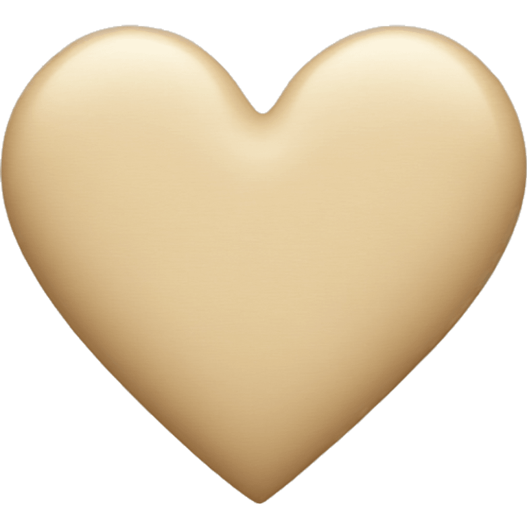 Beige heart emoji