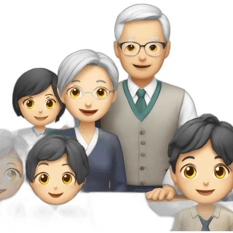 School Reunion in taiwan with older lady teacher emoji