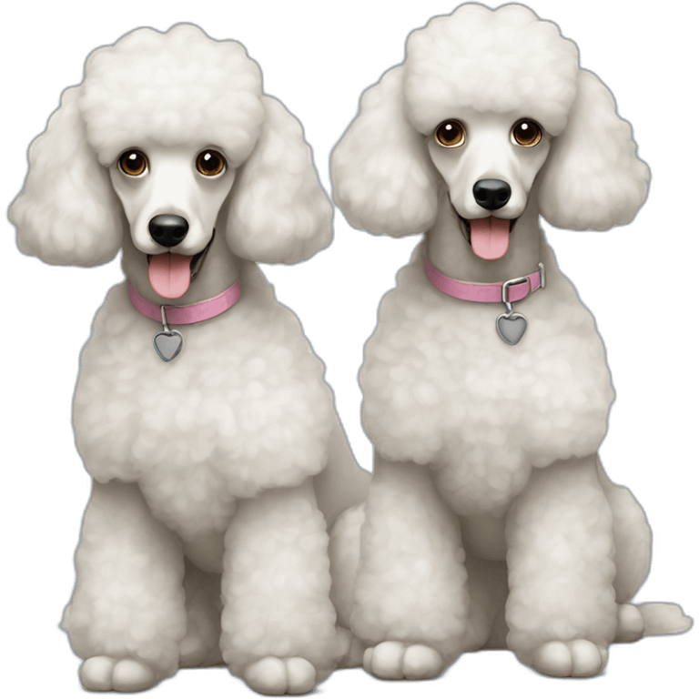 2 poodles emoji