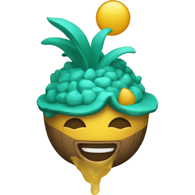 guarda-sol sorrindo emoji