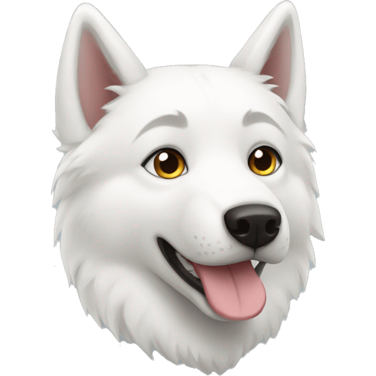 white husky furry Emoji Basic emoji