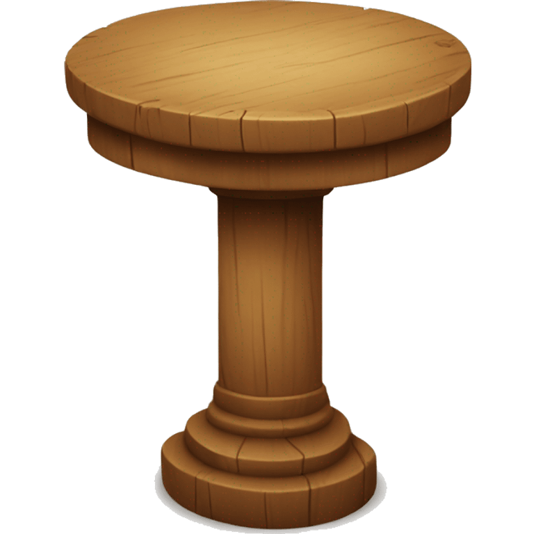 wood pedestal emoji