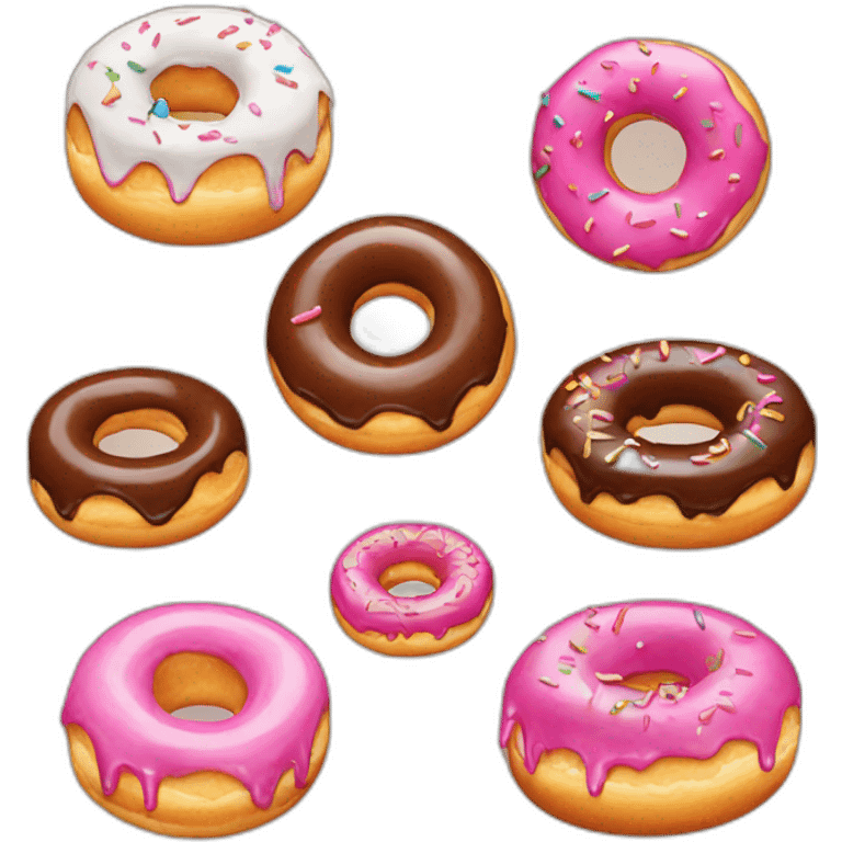 Doughnuts eating doughnuts emoji