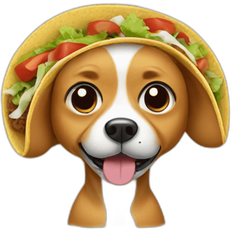 dog in a tacos emoji