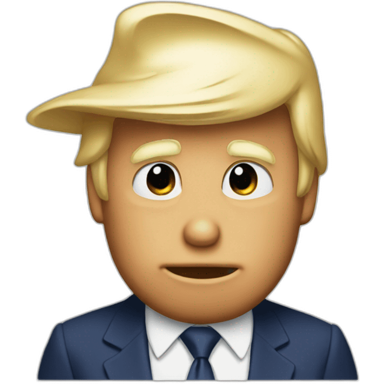 Donald Duck as Donald trump emoji