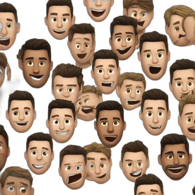 Ronaldo qui grappe messi emoji