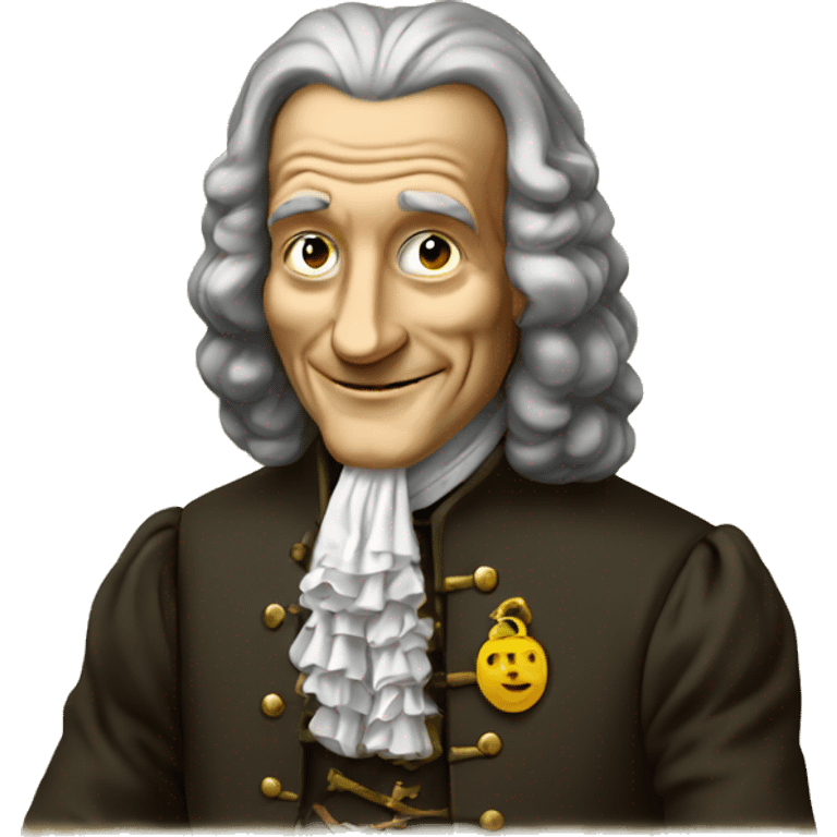 VOLTAIRE WITH BIBLE emoji