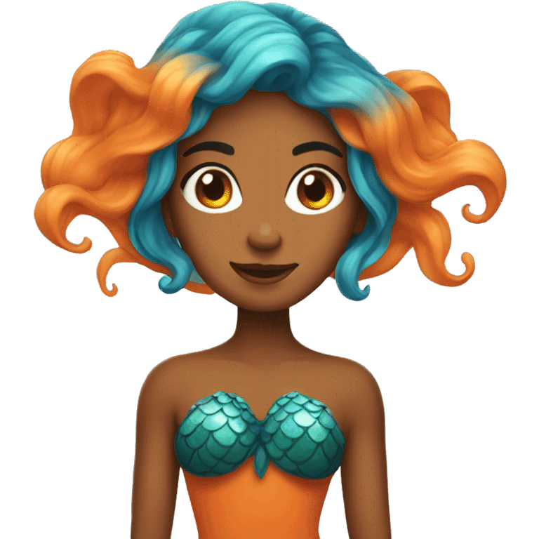 orange mermaid emoji