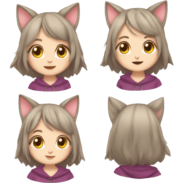 cute catgirl emoji