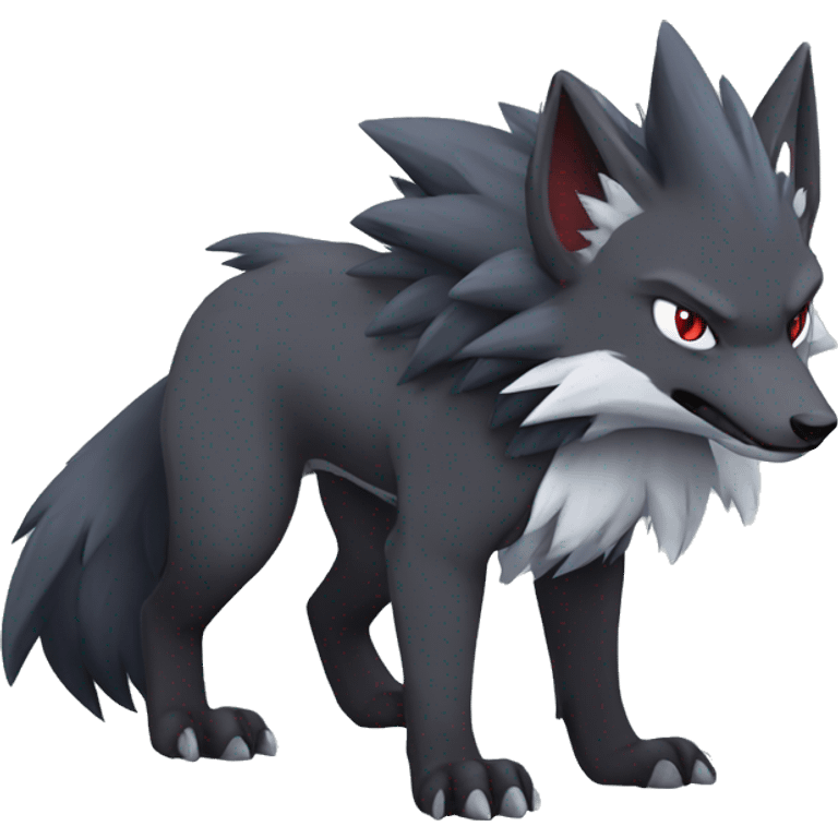 Zoroark-Mightyena full body emoji