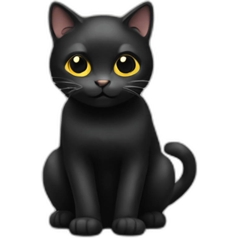 Black cat  emoji