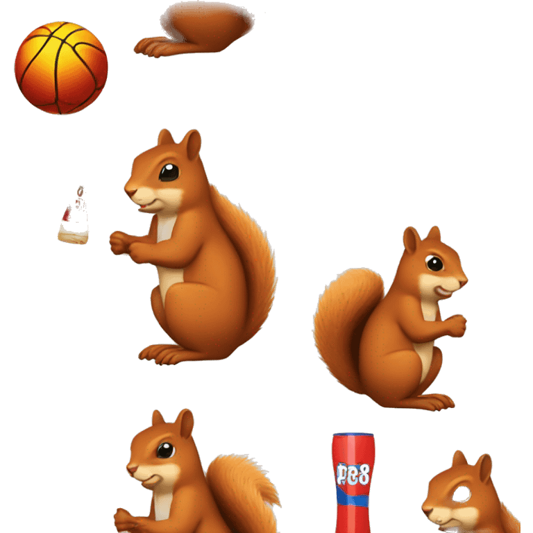 Squirrel avec un maillot du fc Barcelone  emoji