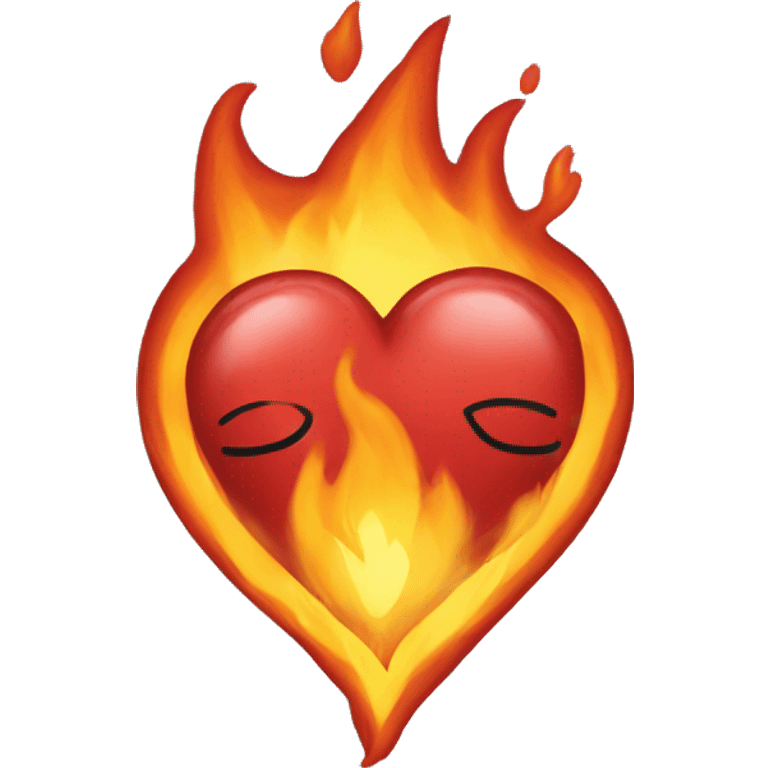 2 hearts on fire  emoji