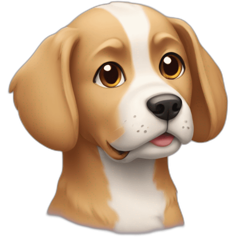 Un chien qui s'accouple avec un chat emoji