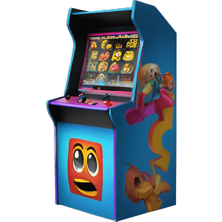 arcade game 80's emoji