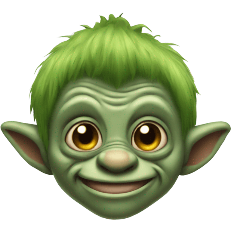 Cute troll gremlin emoji