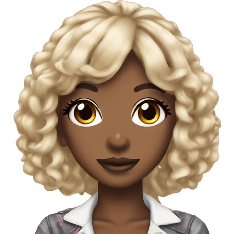 Gyaru black girl emoji