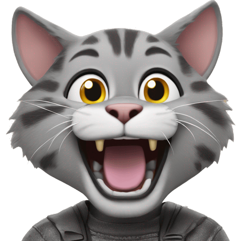 crusty the cat from Chuck e cheese emoji