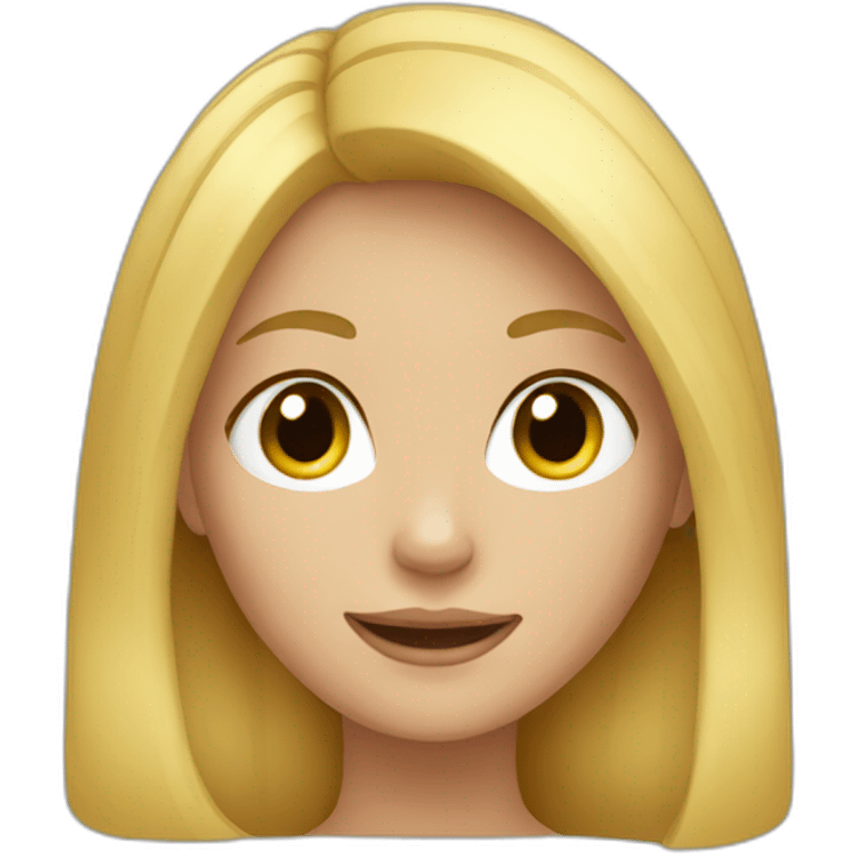 blonde young girl emoji