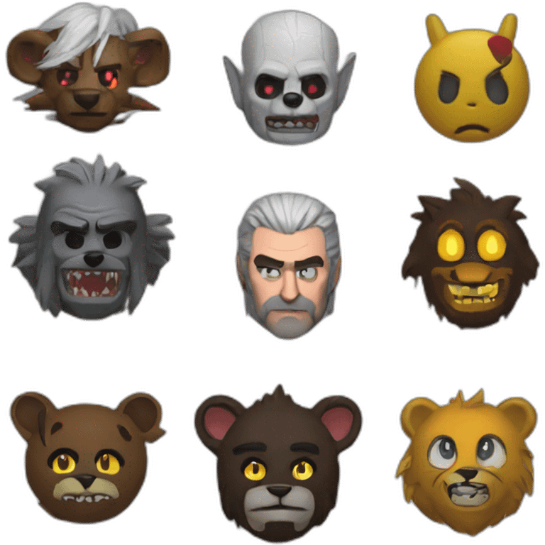 Witcher 3 + fnaf emoji