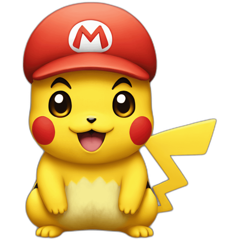 Pikachu mario emoji