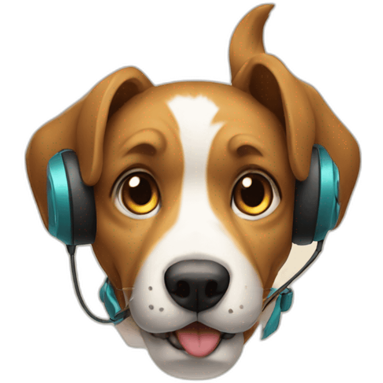 cão gamer emoji