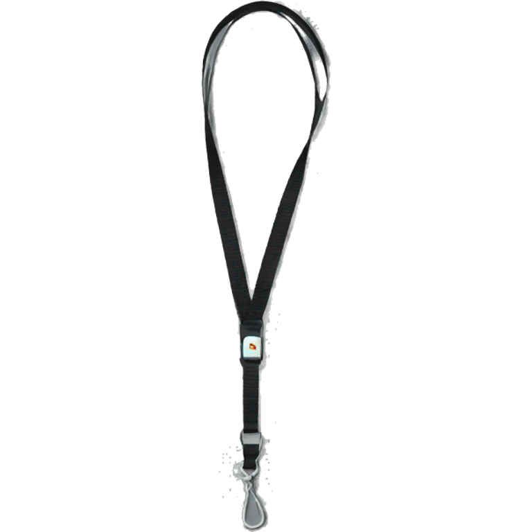 black lanyard  emoji