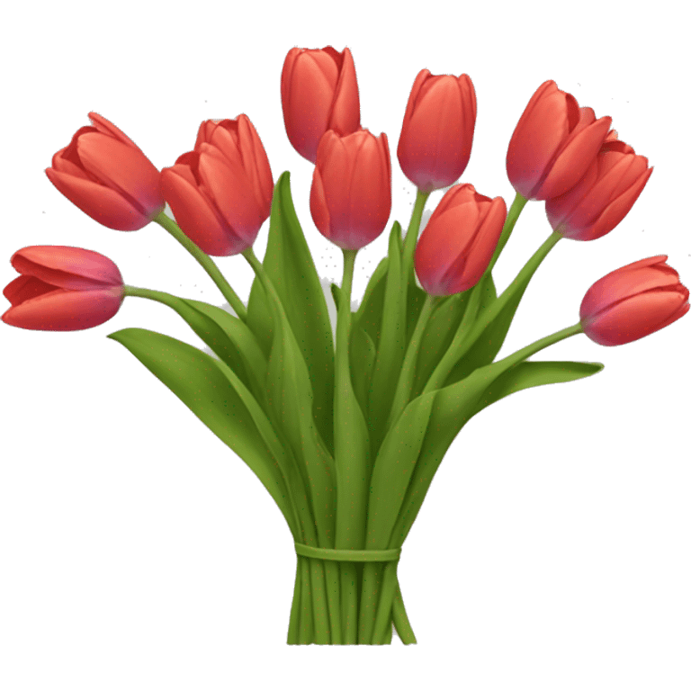 Tulip bouquet emoji