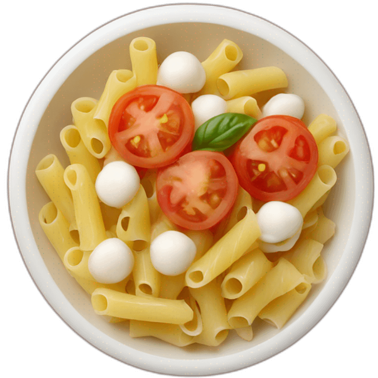 pasta with tomato and mozzarella emoji