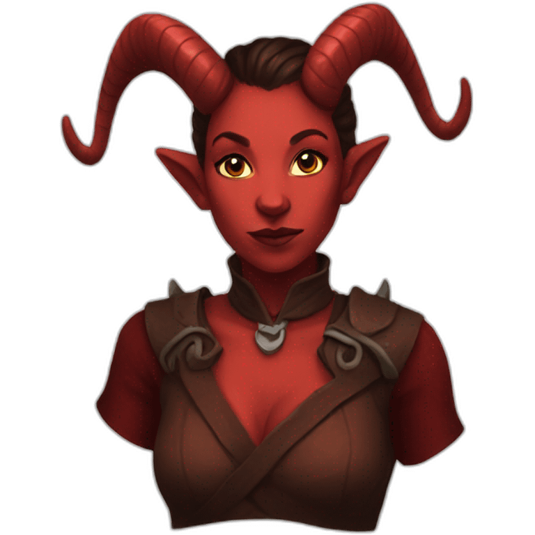 red female tiefling emoji