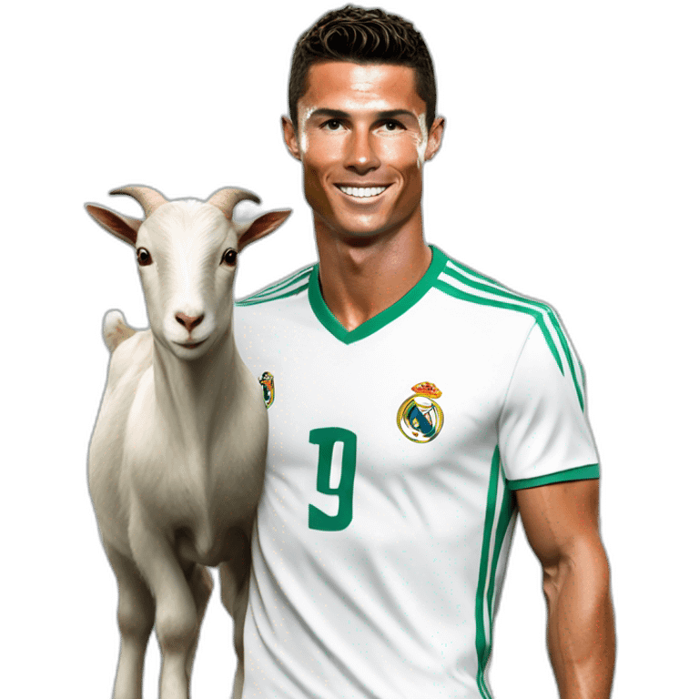 Cristiano Ronaldo whit goat emoji