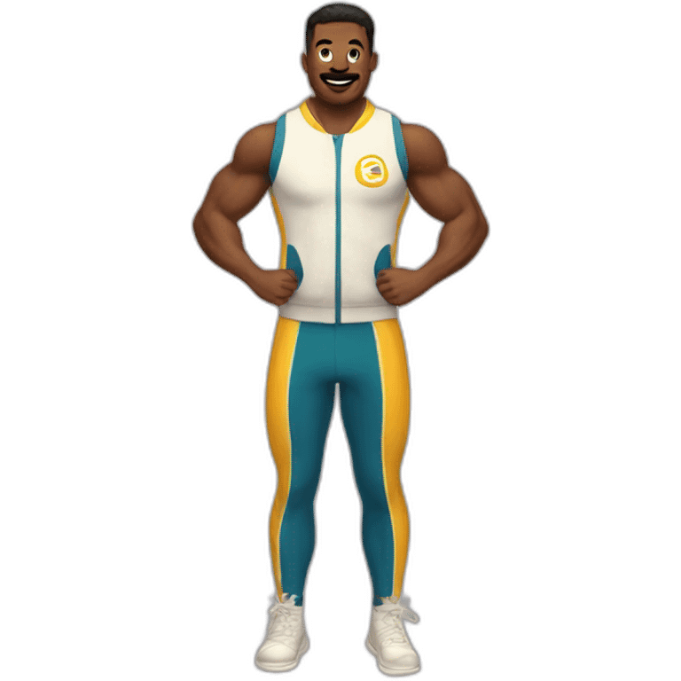 vintage gym suit emoji