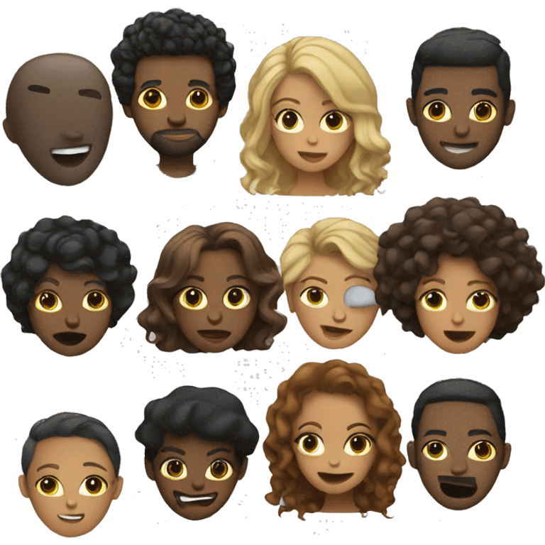 Group of singer emoji