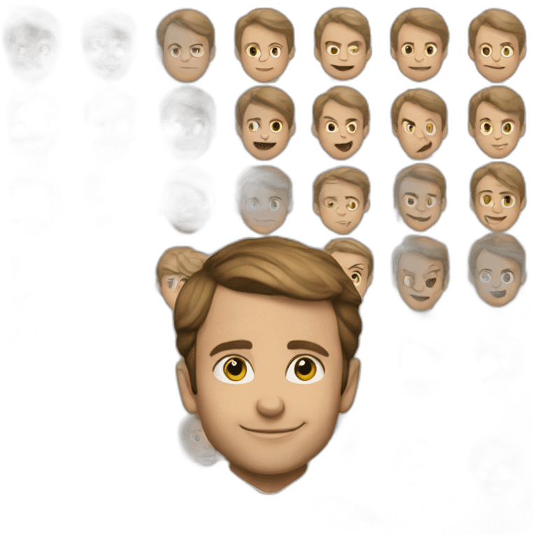 Macron love kids emoji