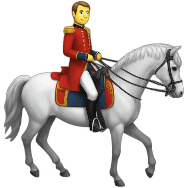 macron sur cheval emoji