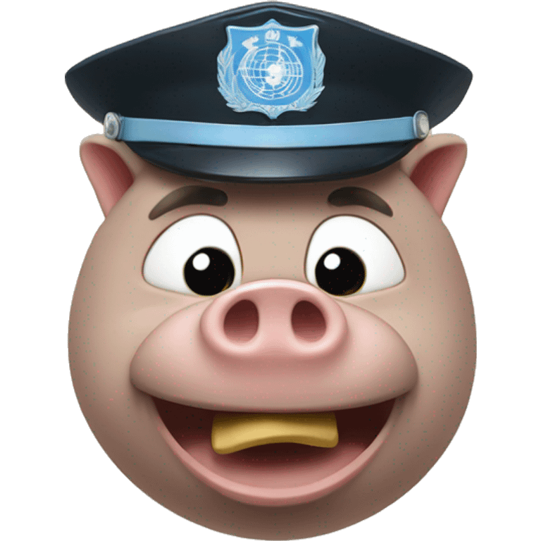 Un cochon policier  emoji