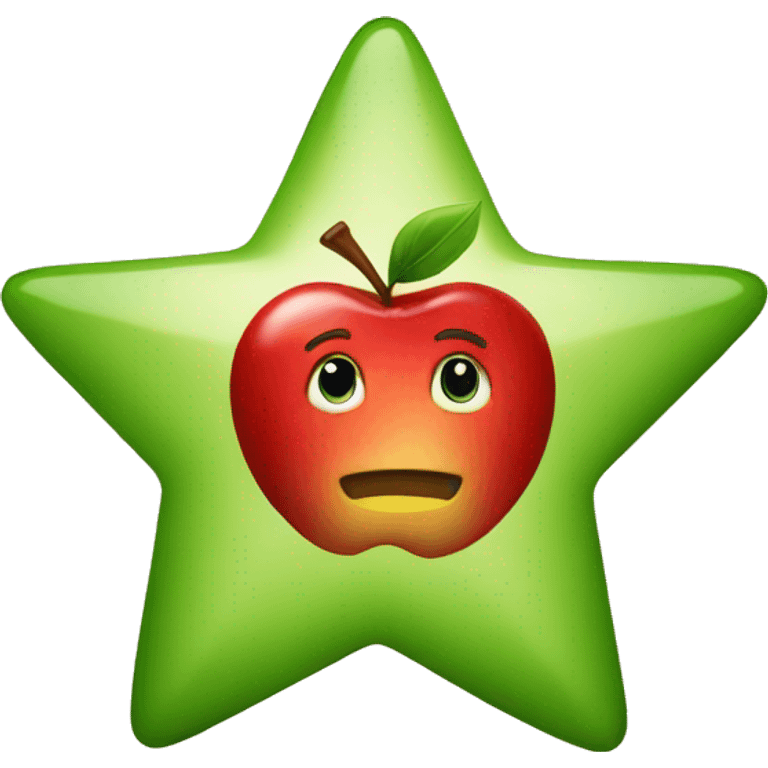 apple as a star emoji