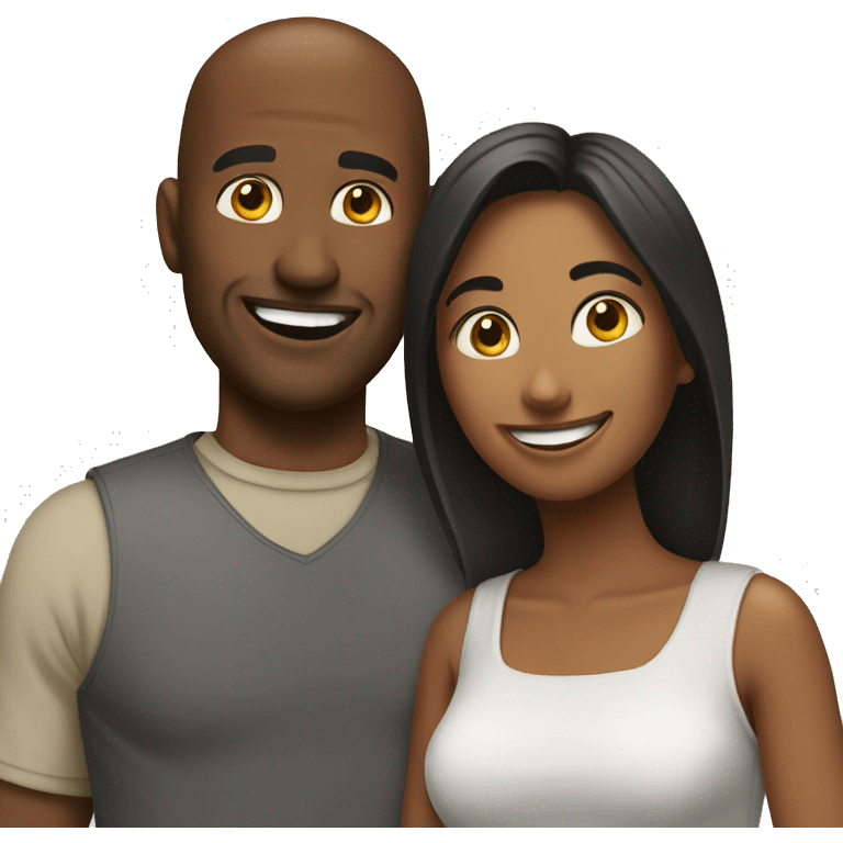 man with woman happy together emoji