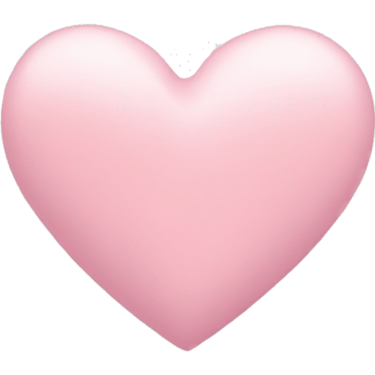 Pastel pink heart  emoji