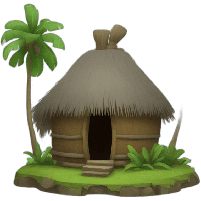 Wae rebo traditional house 4k emoji