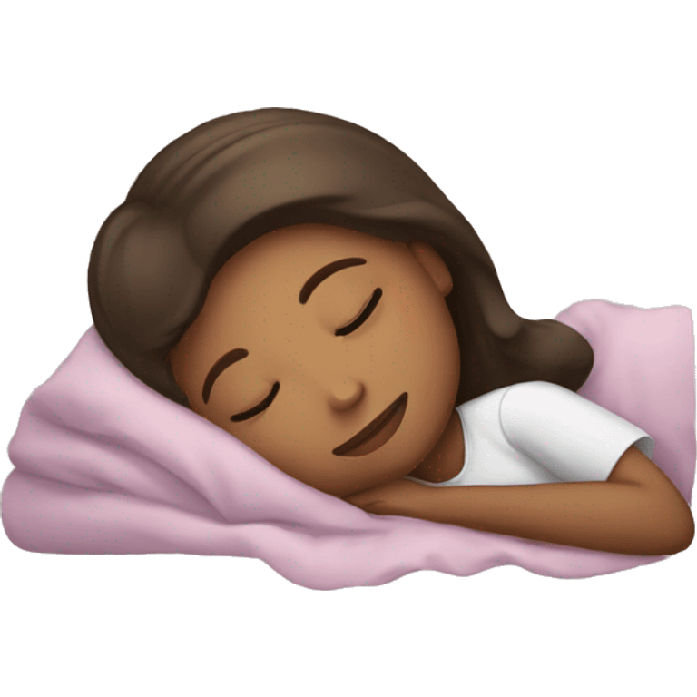 Cute girl sleeping  emoji