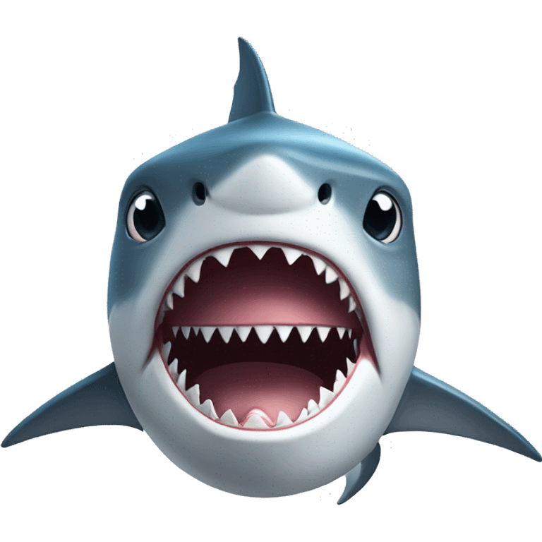 shark with ha emoji