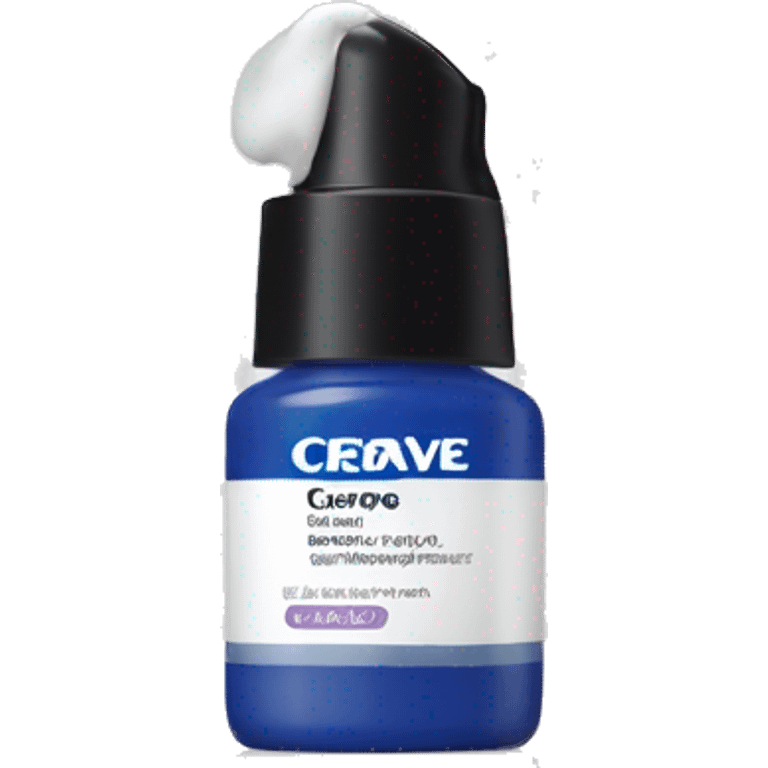 eye cream bottle with label cerave style  emoji