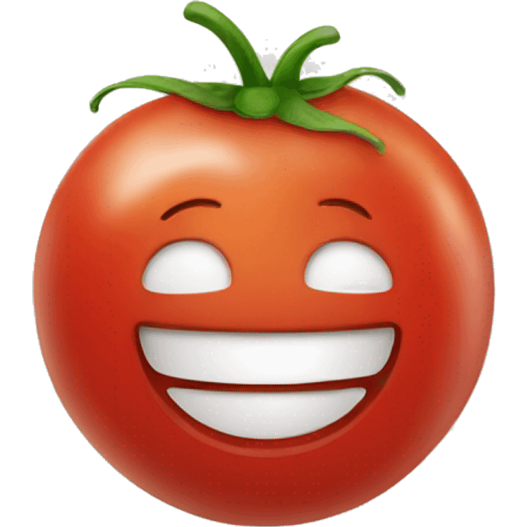 Tomato human smile emoji