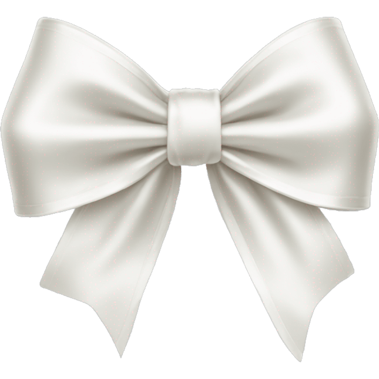 white satin bow emoji