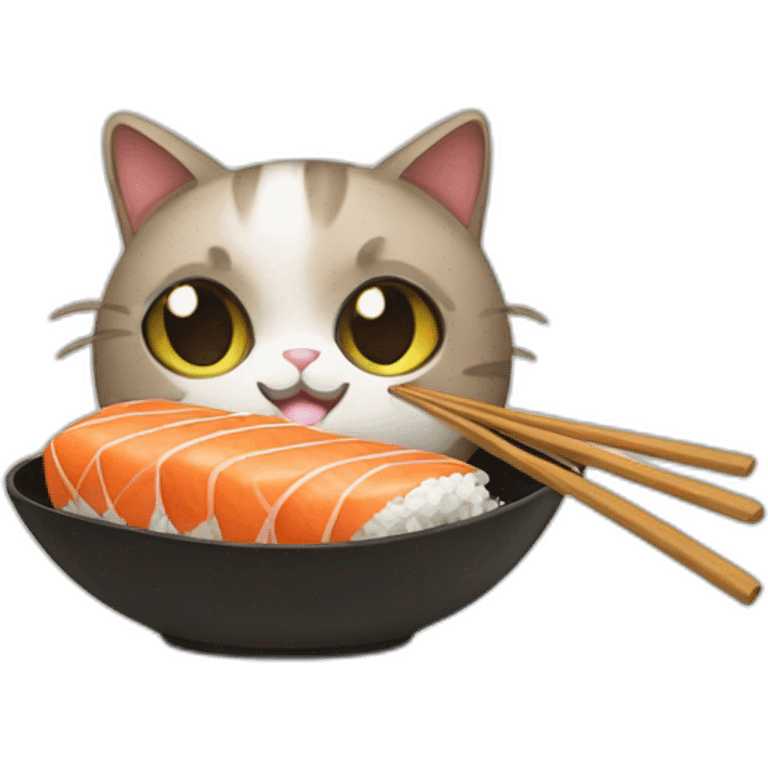 cat sushi emoji